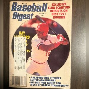 Vintage Baseball Digest from 1991